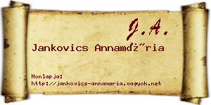 Jankovics Annamária névjegykártya