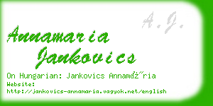 annamaria jankovics business card